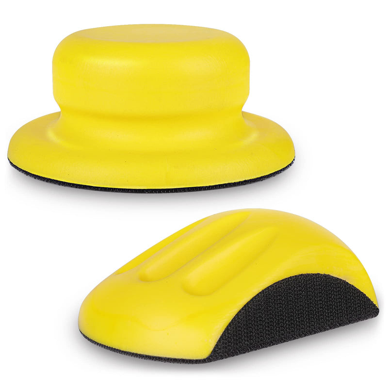 STEBRUAM sanding block Velcro, hook and loop hand sanding block mouse-shaped polishing sanding disc polish with Velcro interface hand pad for sanding work with sanding discs Velcro Mouse Cap 5 inch
