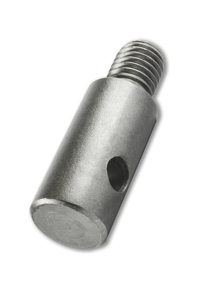 WERHE M14 Adapter for Earth Drill, High Carbon Steel Agitator Adapter for Garden | Compatible with Bosch, Makita, Einhell Drills for Fences, Posts and Trees, 6 x 2 x 2 cm, 100 g, Rustproof