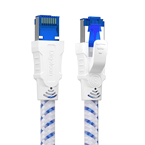 LAN/Network Cable, Cat 8, Ethernet Cable, 1 m, 2 m, 3 m, 5 m, 10 m, 15 m, 20 m, 30 m, 40 Gbps, 2000 MHz, Gigabit S/FTP Patch Cable with RJ45 Connector for PS5, Laptop, Faster than Cat 7 (0.5 m) | 40Gbps 2000MHz S/FTP Patchkabel mit rj45 Stecker für kur...