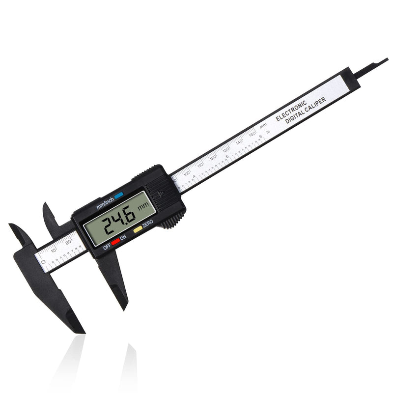 Vinabo digital caliper caliper, 150 mm / 6 inch classic digital caliper with large LCD display for outdoor, indoor and depth measurement, digital caliper, electronic measuring tool