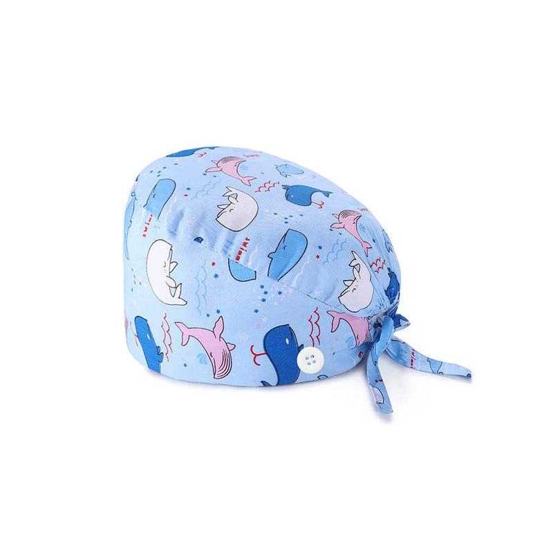 REQAG 1 piece adjustable work cap, cotton dust cap, cute unisex dust cap, nurse cap