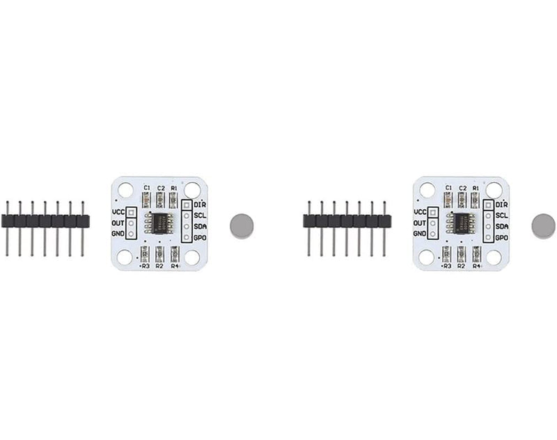 DollaTek 2Pcs AS5600 Magnetic Encoder Magnetic Induction Angle Measurement Sensor Module 12bit High Precision
