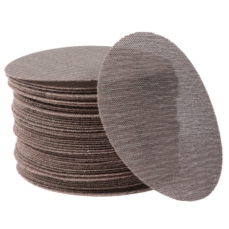 UPWOOD sanding grid 50 pieces 125 mm Velcro grit 180, for dust-free sanding of car bodies, wood, metal, plastic, paint, adapts to all 125 mm sanders P180 - 125 mm