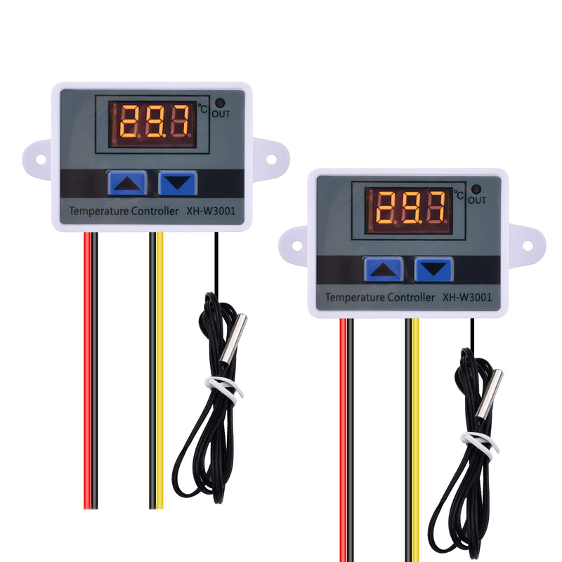 diymore XH-W3001 Digital Temperature Controller with Sensor AC110V-220V Thermostat Temperature Switch Heating Cooling AC 110V-220V