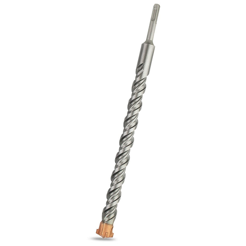 Meccion SDS Plus hammer drill 25mm x 350mm, professional concrete drill with 4 carbide cutting edges, ideal for drilling in stone, concrete, natural stone, brick wall
