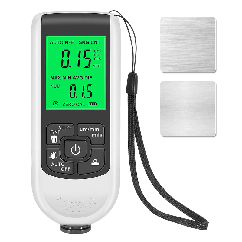 OBDResource Coating Thickness Gauge with Backlight Digital LCD Display, Paint Gauge Car Measuring Range 0 to 2000um Messaging Machine for Car Paint Tester