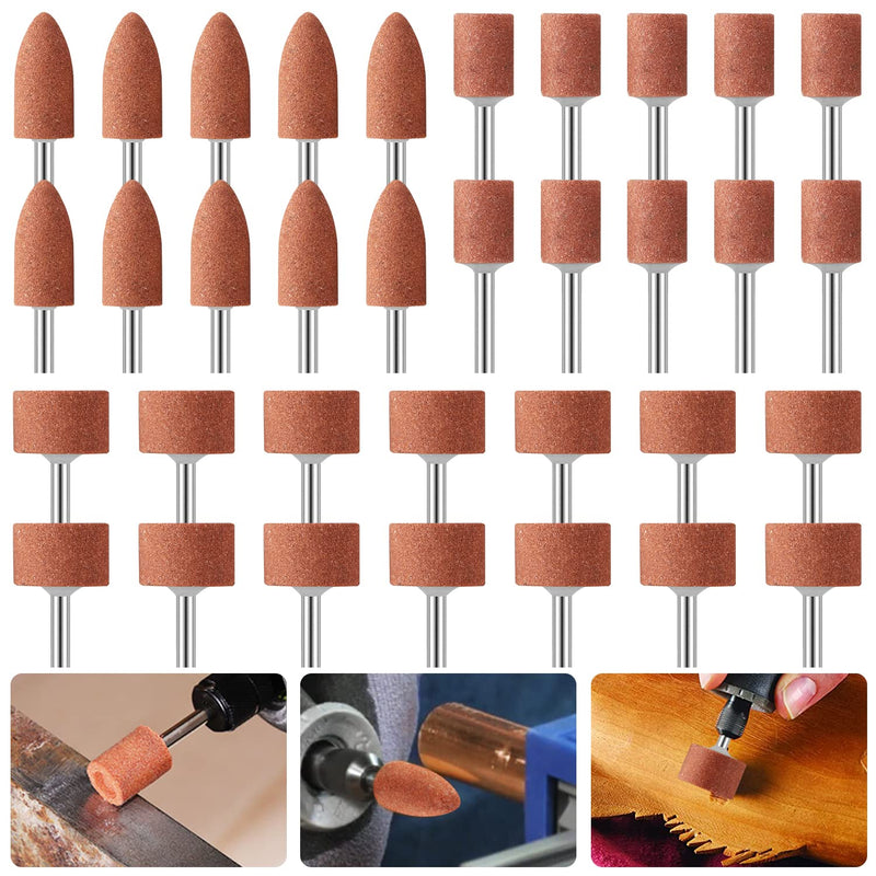 Professional accessories grinding pencil set, 42 pieces. Polishing head whetstone 1/8" shank for grinding, polishing, DIY suitable for rotary tool, precision tools