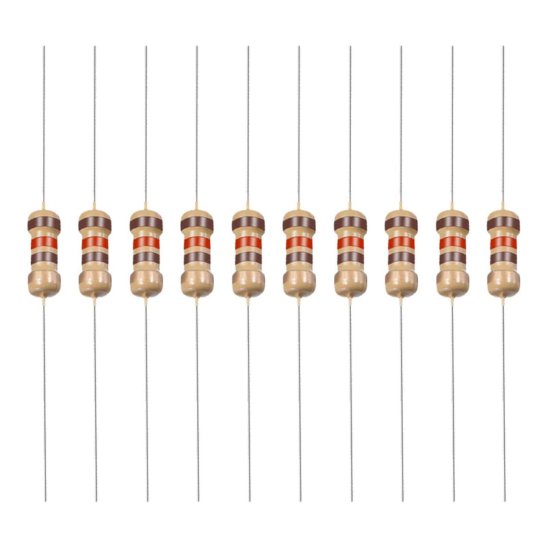 YOKIVE Pack of 100 Carbon Film Resistors 1/4W 120 Ohm 5% Tolerances Resistance Good for DIY Electronic Projects (4 Color Tape 1.77x0.09")