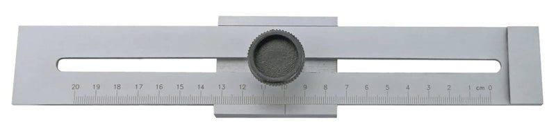 WRS precision marking ruler, matt chrome-plated, lasered scale, mm graduation, hardened marking edge, size name: 200 mm measuring range