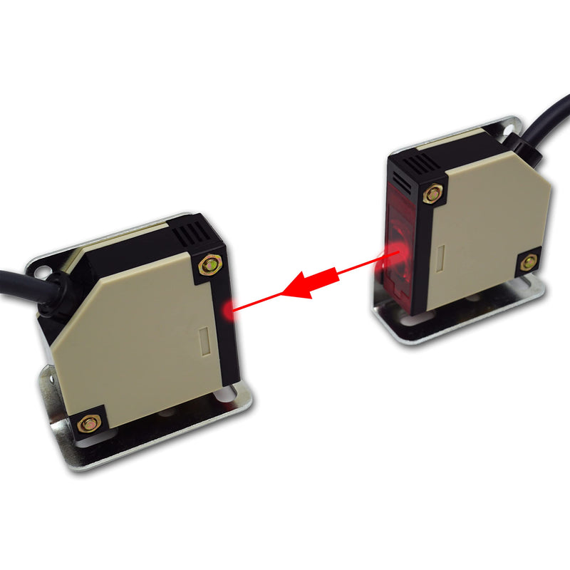 One-way light barrier 12-24 volts DC 5 meter range (operating voltage 12-24 volts DC) Operating voltage 12 - 24 volts DC