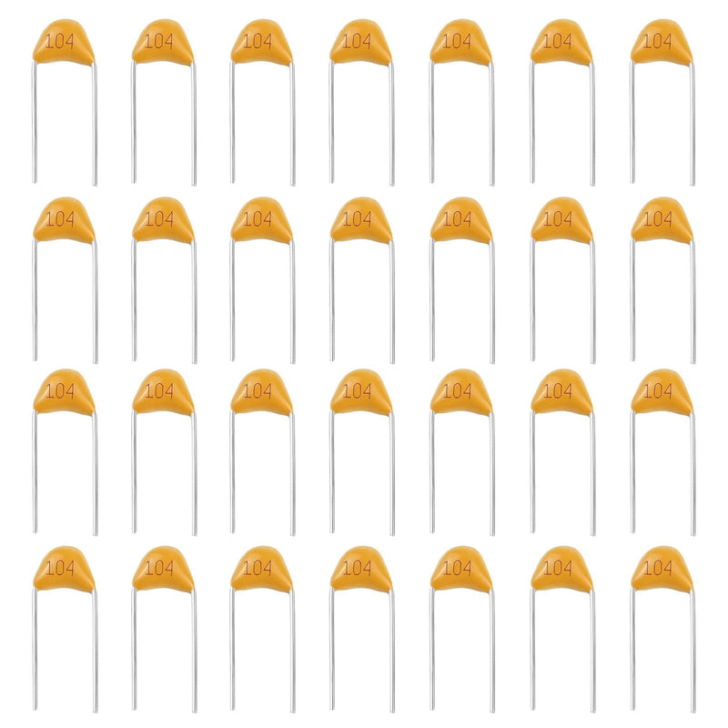 Create idea 200 Pieces 50V 100NF Ceramic Capacitor Multilayer Monolithic Ceramic Capacitor Electronic Accessories for Computer Phone Electronic Product Yellow
