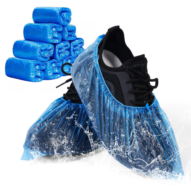 flintronic disposable shoe covers, PE shoe covers, 40 pieces (20 pairs), disposable shoe covers, non-slip and waterproof to keep shoes/floors/carpets clean and tidy