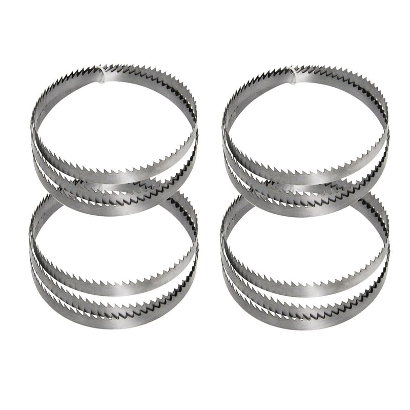 Set of 4 band saw blades, wood band saw blades, saw band 1400 x 6.35 x 0.35 mm 6 ZpZ, suitable for Scheppach band saw HBS30, HBS20, HB800 etc