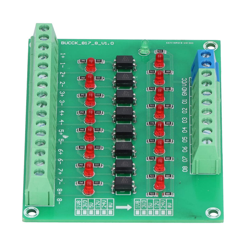 8 Channel Optical Isolation Module 24V to 5V Optocoupler PLC Signal Converter Board for Signal Isolation
