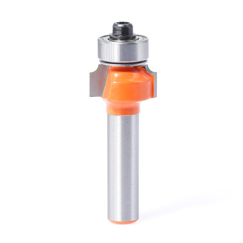 Sinoprotools rounding cutter 8mm shank, rounding cutter standard radius cutter radius 2mm, rounding cutter router with ball bearing, rounding cutter for edge milling/milling table (Ø shaft 8mm, R2) R 2mm shaft 8mm