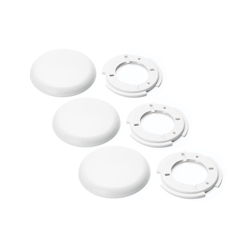 Extra flat cover 3 pieces distribution box PVC white canopy ceiling box termination 3x100mm white