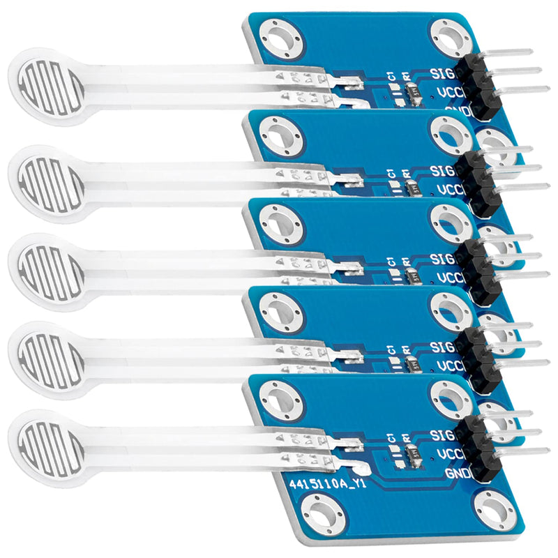 AZDelivery 5 x Film Force Sensitive Resistance | Flexible thin film pressure sensor 3.3 / 5V analog | Print detection | Precise resistance | Force sensor