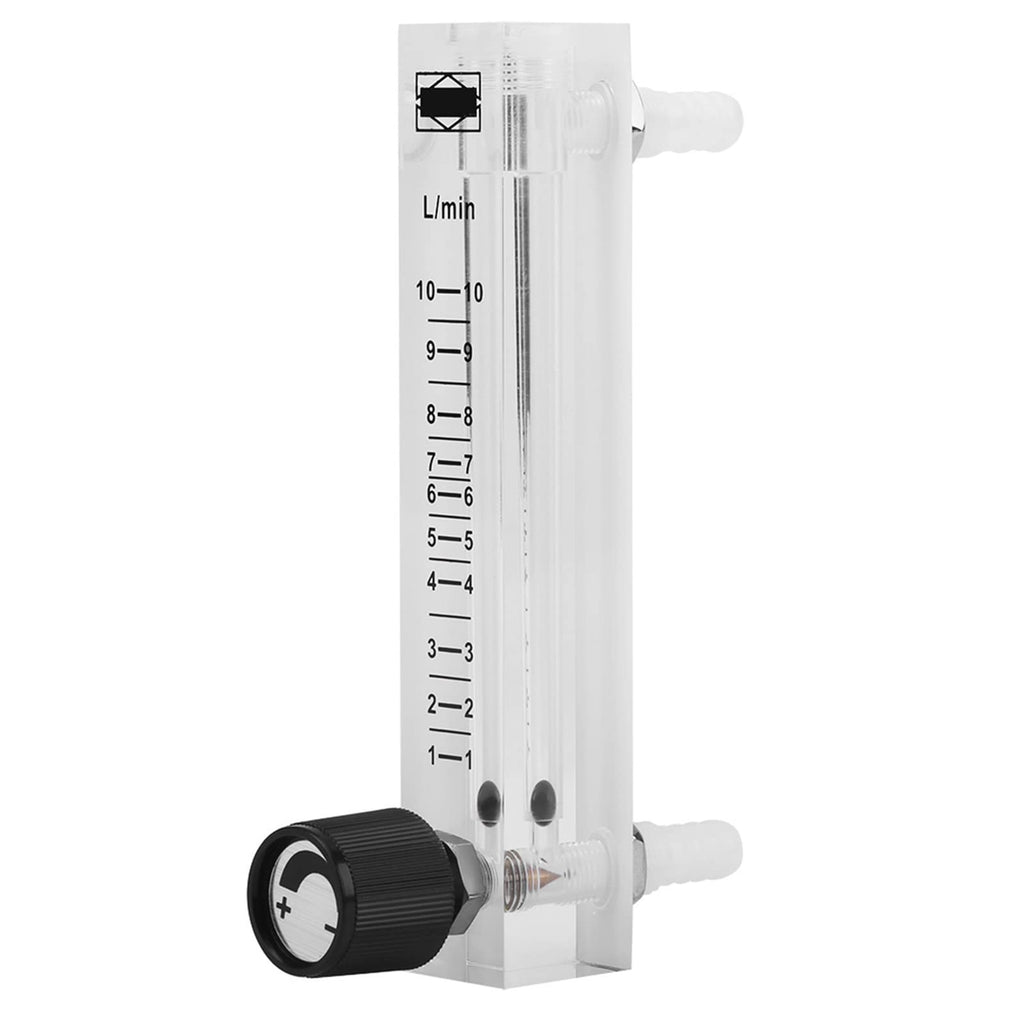 Gas Flow Meter, LZQ-7 Flow Meter 1-10 LPM Flow Meter Rotameter Air Oxygen 0-15 L/min Flow Meter for Oxygen/Air/Gas LZQ-7 Acrylic Rotometer with