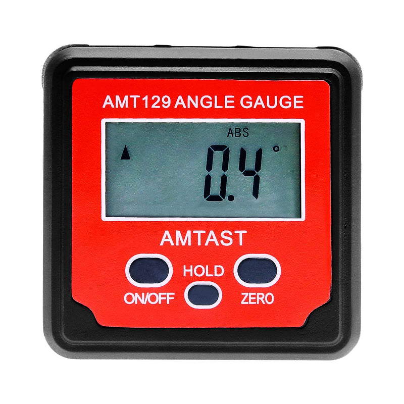 AMTAST Digital Protractor Aluminum Digital Angle Finder with LCD Display Inclinometer with ABS Holding Function Inclinometer Level Box for Construction, Woodworking, Machinery, Masonry, Automobile