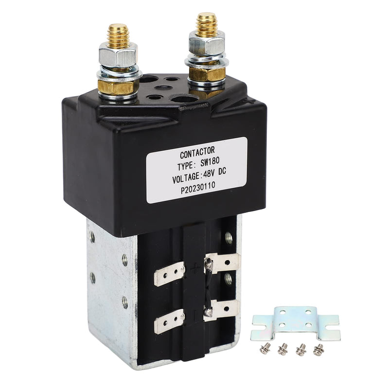 DC Contactor Solenoid 48V 200Amp, Universal Main Contactor Solenoid SW180 for Golf Cart Truck Forklift, Contactor Solenoid Heavy Duty for Golf Cart Engineering Machinery