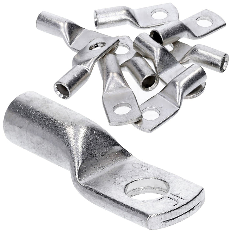 Pack of 10 Kalitec HR16-6 standard tubular cable lugs 16mm² M6 I without viewing hole I Made in Germany
