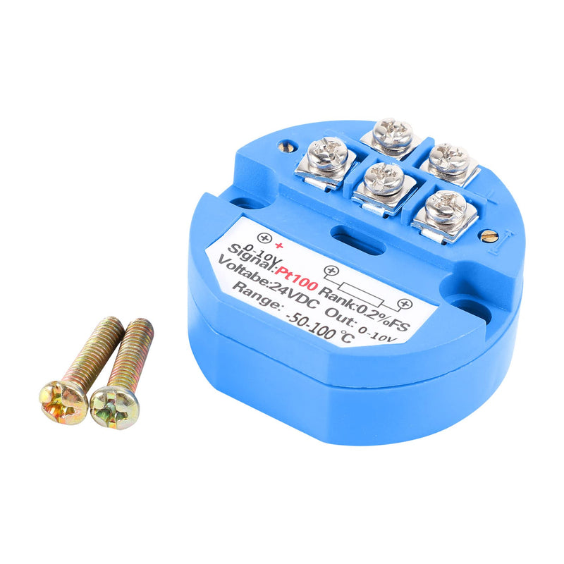 Smallterm RTD PT100 Temperature Transmitter DC24V 50~100 Degree Output 0-10V