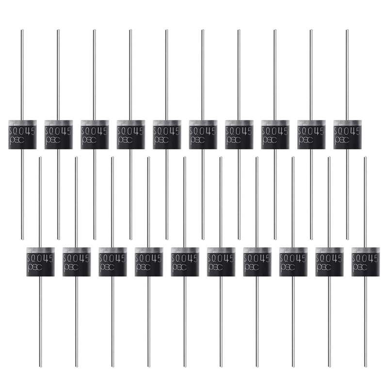 20x Schottky Diode, (30A 50V) Axial 15SQ045 for Solar Panel Parallel Reflow Protection Diodes, High-Voltage Diode, Rectifier for Electronic Components (15SQ045)