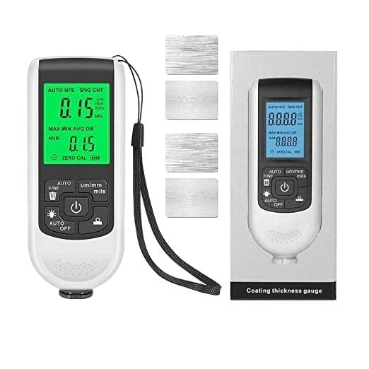 Coating Thickness Gauge Paint Gauge Digital LCD Display with Backlight Suitable for Measuring on Cars (1) 1