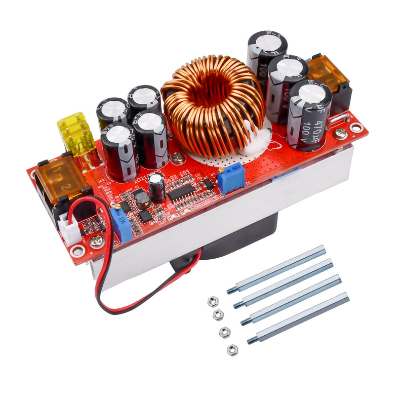 Aideepen 1800W 40A DC-DC Boost Converter, step-up converter constant power supply module 10-60V to 12V-90V