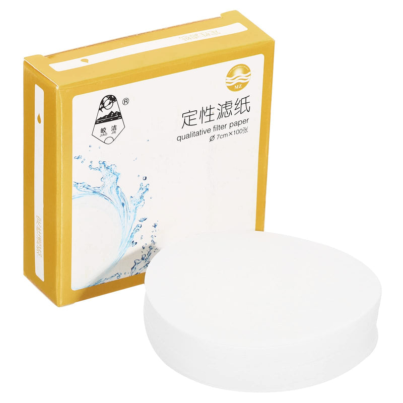 PATIKIL 7cm Quality Filter Paper Fast Round Laboratory Filter Paper Chemical Analysis Industrial Oil Testing Funnel Filter Paper