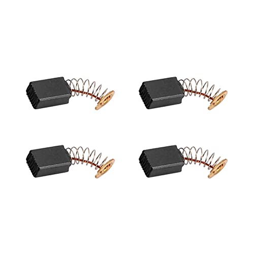 Carbon Brushes 13mm x 9mm x 6mm Black Gold Tone Pack of 2 | For power motor