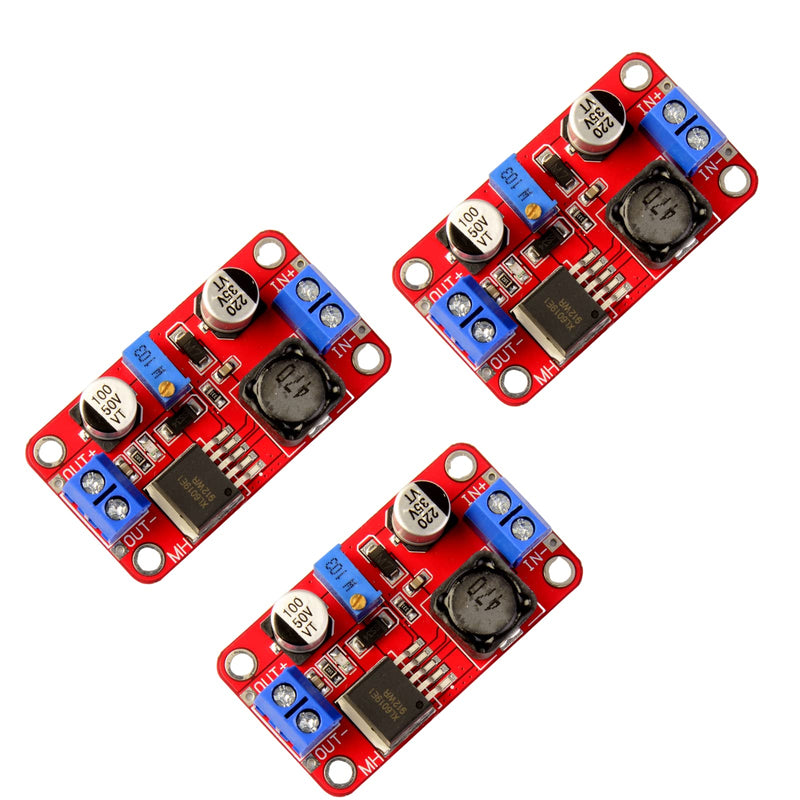 LAOMAO DC-DC Step Up Converter DC 3V-35V to 5V-40V Adjustable Output Voltage Boost Converter Power Supply Adapter Power Adapter Module (3 Pack)