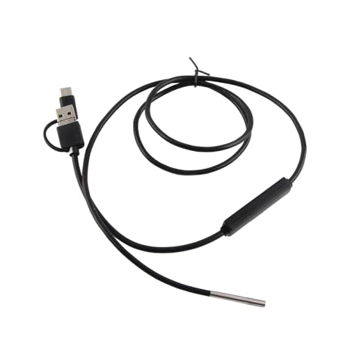 USB Endoscope Camera 1280x720 HD 3.9mm Lens 6 LED Tube Inspection Compatible with Smartphones 1 Meter Soft Wire