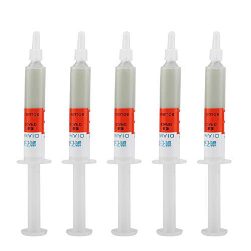 Diamond Abrasive Paste 5-Piece Set Diamond Grinding Polishing Paste Lapping W0.5-W40 320~10000 (W0.5), Polishing Agent (W1 (8000 Mesh Mirror Polishing)) W1 (8000 mesh Mirror Polishing)