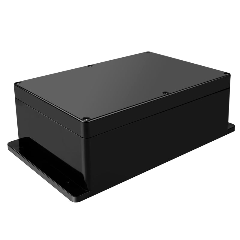 Therlan junction box black waterproof IP65, 7 size selection, junction box junction box housing electronics plastic large junction box surface-mounted distribution box black outdoor waterproof 263 x 182 x 95 mm 26.3 x 18.2 x 9.5 cm