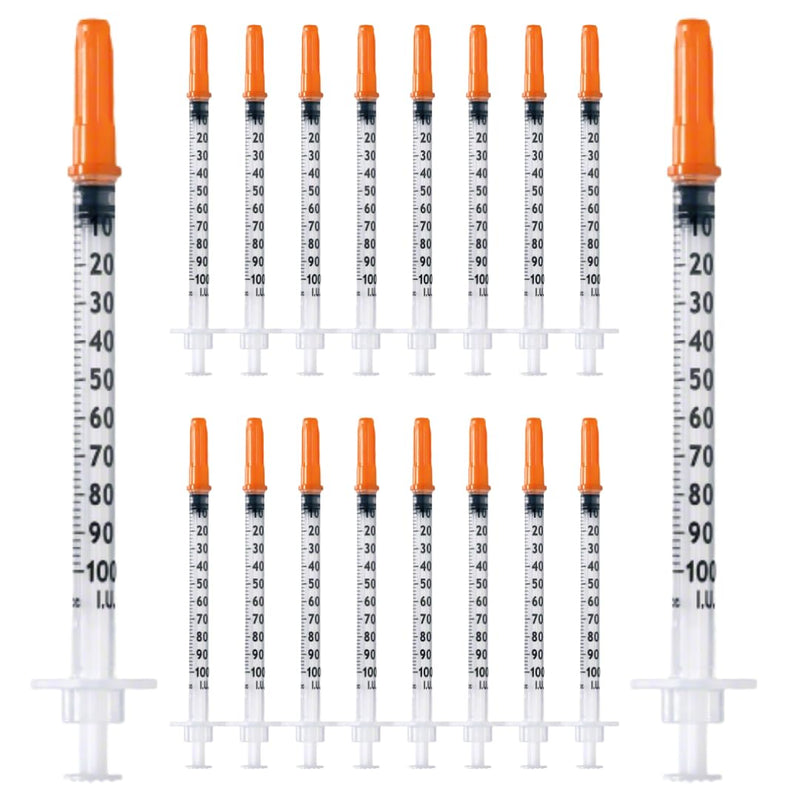 20pcs 1ml/cc Plastic Tube 30G (0.3 x 12.7mm), Multipurpose Measuring Tools, Individually Wrapped (30G 1/2") 20pcs