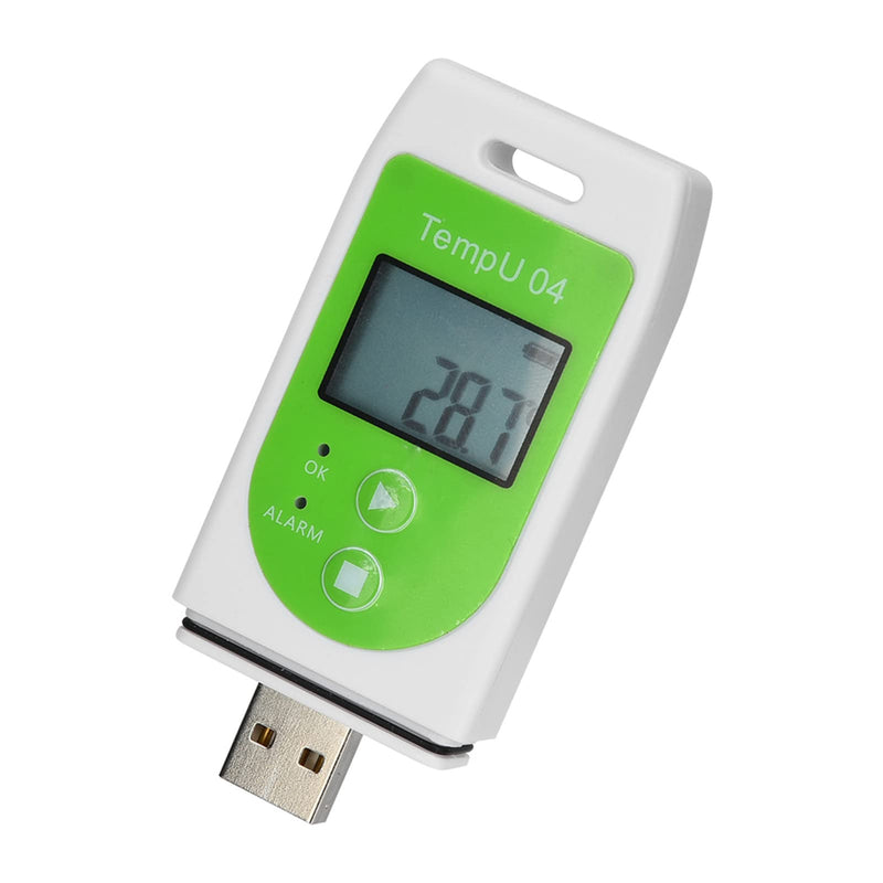 Temperature and Humidity Data Logger TempU04 PDF USB Port Reusable Temperature Humidity Recorder 12,000 Points Capacity [TempU04] (TempU04)