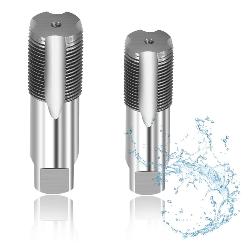 2 piece pipe tap set, tap 1/2 inch, 3/4 inch internal thread, incision tap, repair of pipe thread connections, for car repair and industry