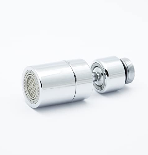 360D Shiny Metal Aerator Chrome Plated M18.5 Thread Compatible with IKEA Faucets M18.5 Verchromt