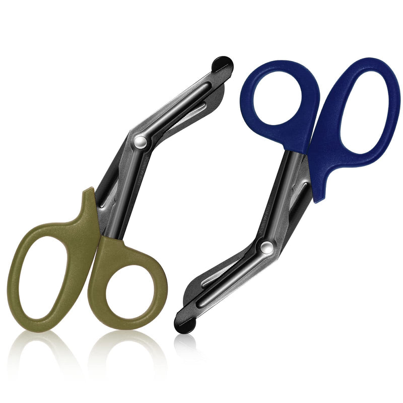 Medical Scissors Trauma Scissors and EMT Bent Steel Bandage Scissors Made of Stainless Steel First Aid Emergency Scissors for Nurses Doctors