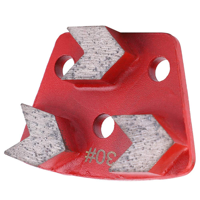 Bagima Trapezoid Sanding Segment Metal 9X7X6 Pack of 3 Trapezoid Diamond Floor Sanding Pad Disc 30 Grit Metal Bond Scraper