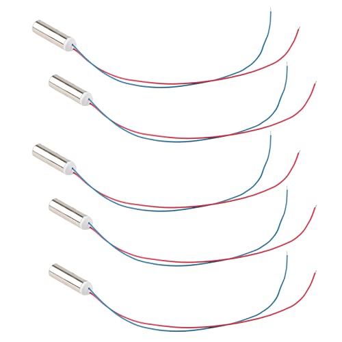 Pack of 5 14500 RPM Waterproof Vibration Motor 12V Vibration Motor Cylindrical Coreless Micro Vibration Motor for Massager