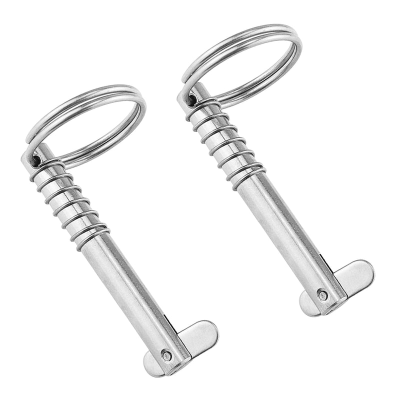 RoxNvm safety pin, pack of 2 folding pins, 8*76mm marine grade safety pin, 316 stainless steel bolt for boat