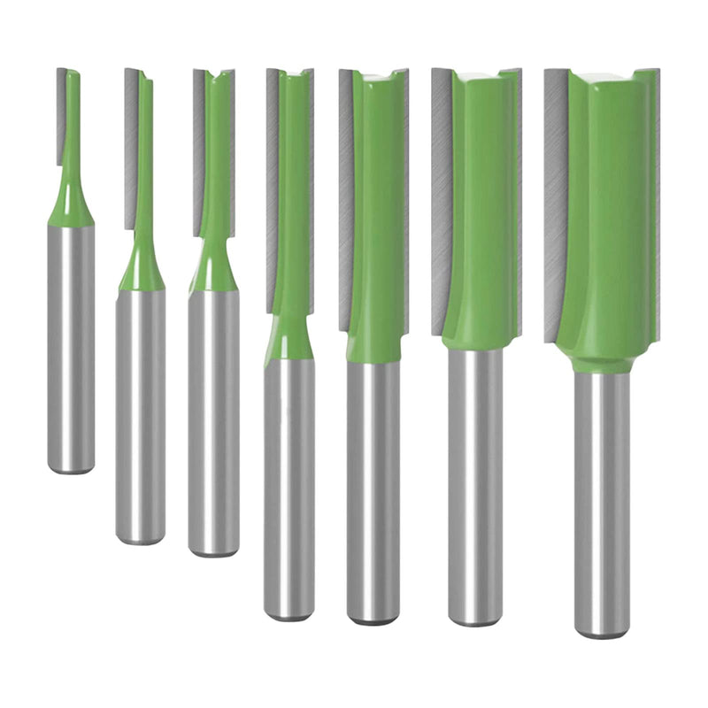 7-piece set of cutters for router, alloy groove cutter 6 mm shank, for wood cutting, DIY woodworking