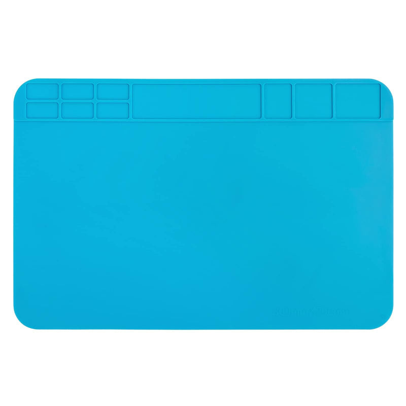 Silicone Soldering Mat 500℃ Heat Resistant, 30x20cm Magnetic & Antistatic Work Mat - Ideal for Electronics, Smartphone, Watches & Soldering Gun Repairs，Repair Mat GJDGRE