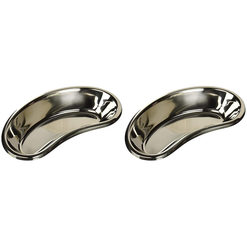GIMA SS-053 10" Stainless Steel Kidney Bowl 247mm x 122mm x 43mm (Pack of 2) 247 x 122 x 43mm (Pack of 2) Single