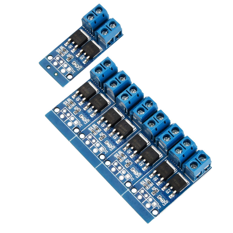 5 pieces driver module, DC 5V-36V 15A (max. 30A) 400W PWM adjustment switch control board motor control board MOSFET trigger switch PWM regulator control board dual high-performance switching driver module