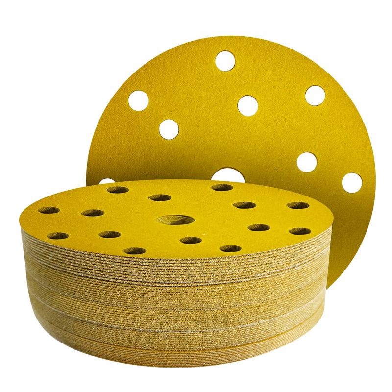 Sandpaper 150 mm, Sanding Discs, Pack of 80, 15 Holes, Grit 40/60/80/120/150/180/240/320, for Random Orbital Sanders 150 mm 15-hole B 60/80/120/180/320