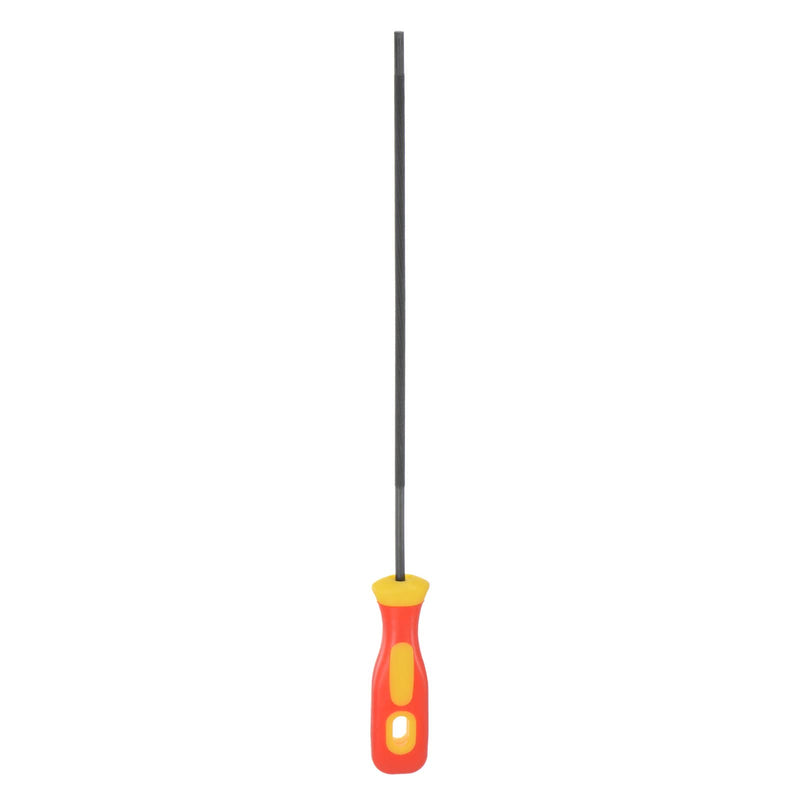 sourcing map Chainsaw File 5/32" (4mm) High Carbon Hard Steel Round Rasp with Plastic Handle for Chainsaw Polishing