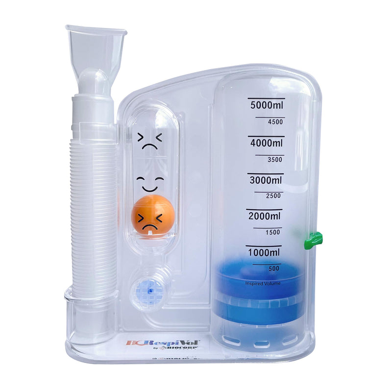 BC Respivol Volumetric Inspiration Trainer 5000ml One Ball Spirometer for Breathing Exercises 5000 ml